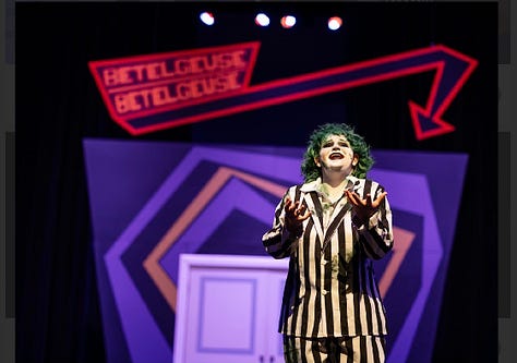 Images from the three 2026 spring productions: Beetlejuice Jr., Shrek Jr., Peter Pan Jr. 