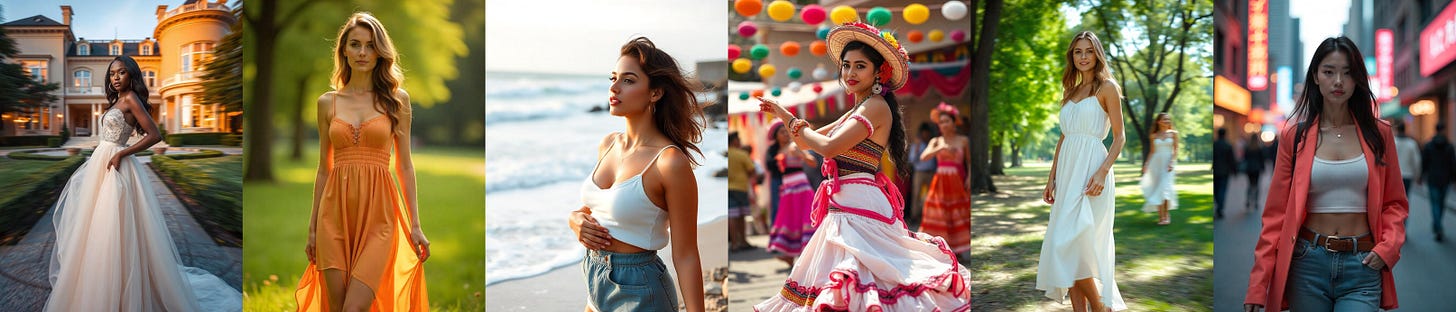 mulheres geradas por inteligência artifical com o comando "fotografia realista de uma mulher bonita"