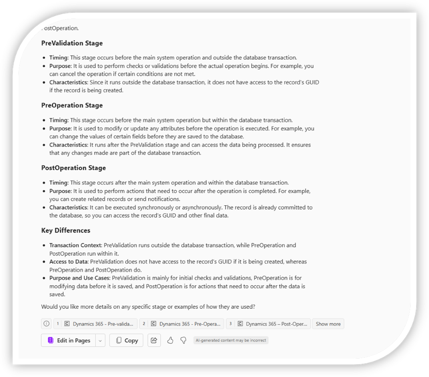 An image depicting Copilot as a test repository. The image includes a list of test questions and answers An image depicting Copilot as a test repository. The image includes a list of test questions and answers