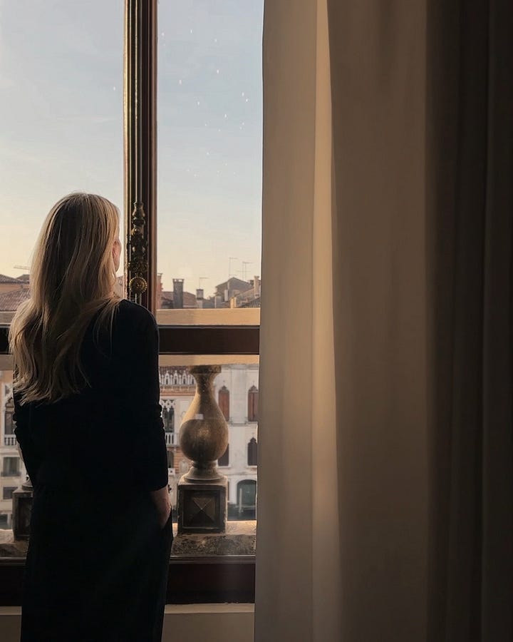 Aman Venice sits inside the 16th-century Palazzo Papadopoli on the Grand Canal—frescoed ceilings, gilded details, and one of the rare private gardens in the city. - Alyssa Rosenheck