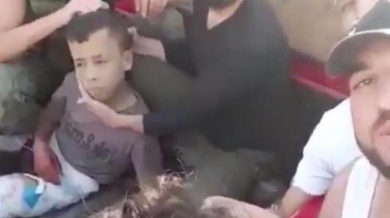 The Britain-based Syrian Observatory for Human Rights confirmed that the video depicts rebel fighters. (Photo: Videograb)