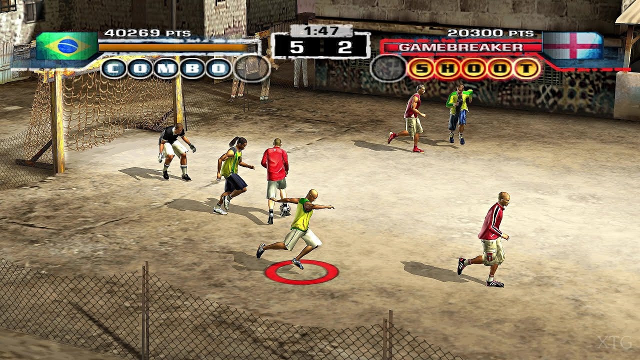 FIFA Street PS2 Gameplay HD (PCSX2 v1.7.0)