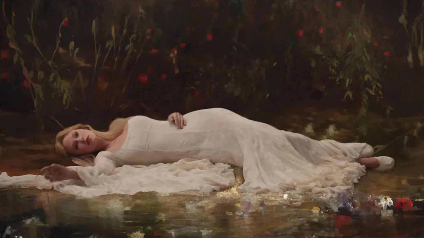 Taylor Swift as Ophelia in &#39;The Fate of Ophelia&#39; music video