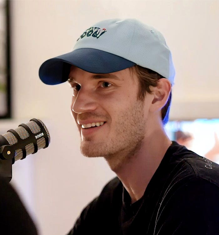 Pewdiepie head shot