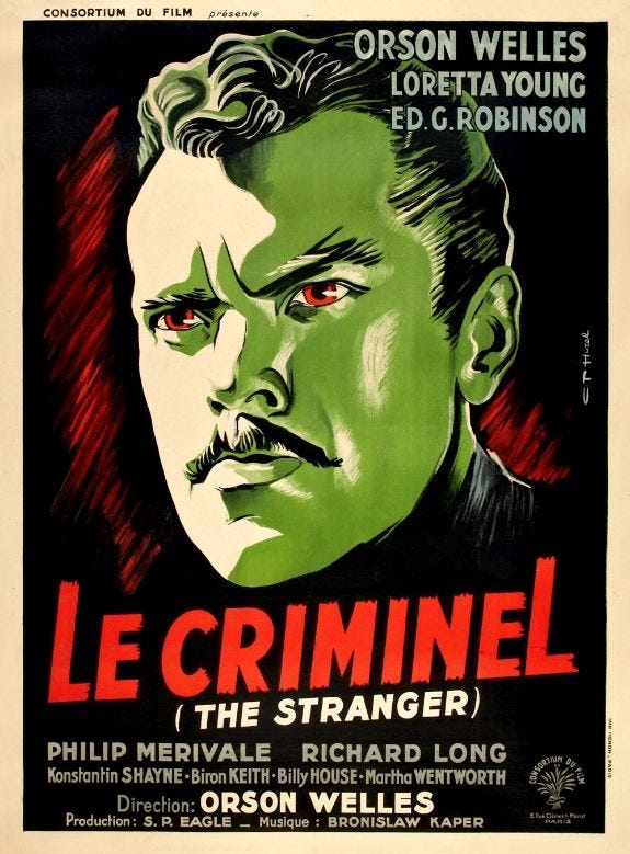 Film Noir Friday: The Stranger [1946] - Deranged LA Crimes ®Deranged LA  Crimes ®