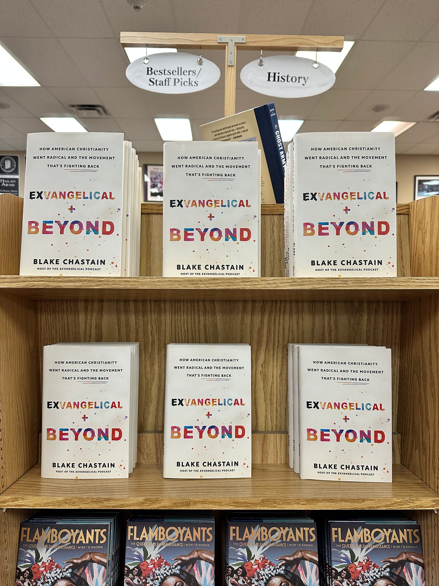 Exvangelical and Beyond on sale at Anderson’s Bookshop in Naperville, IL.