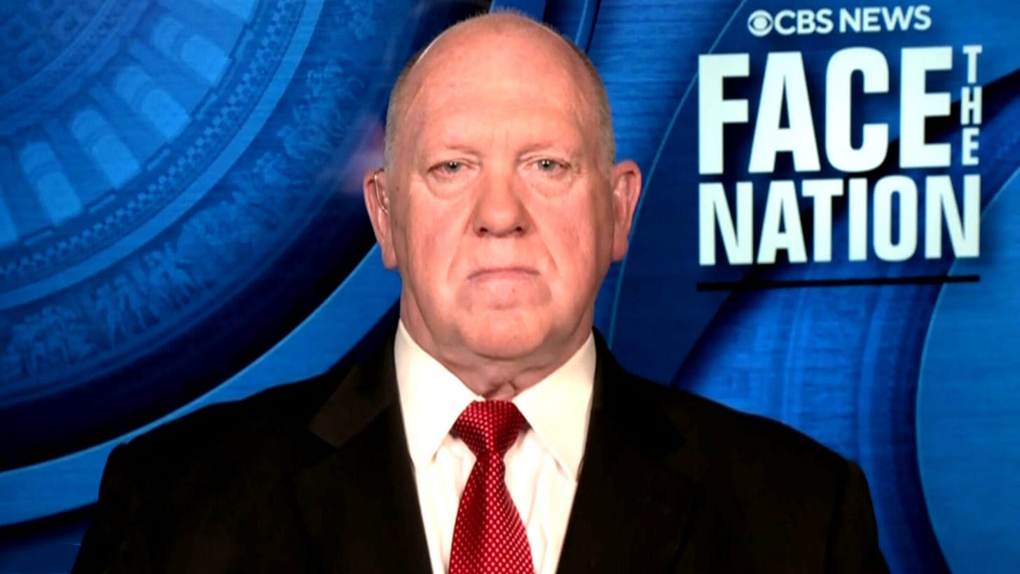 Transcript: Border czar Tom Homan on "Face the Nation with Margaret ...