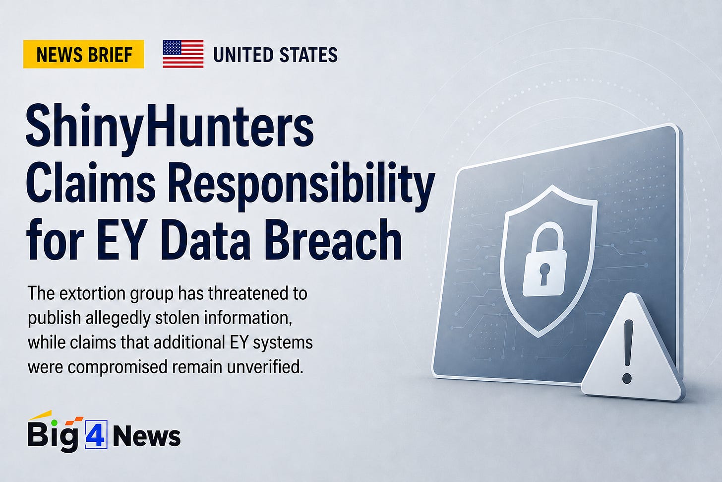 The ShinyHunters cyber-extortion group has claimed responsibility for the recently disclosed data breach at EY’s US member firm and threatened to publish allegedly stolen information unless the firm contacts it by 31 July 2026. The ShinyHunters cyber-extortion group has claimed responsibility for the recently disclosed data breach at EY’s US member firm and threatened to publish allegedly stolen information unless the firm contacts it by 31 July 2026.