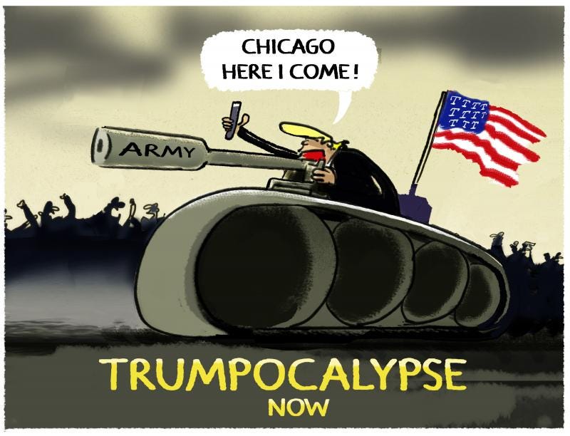 Trump threatens Chicago with crazy posts and military Trump threatens Chicago with crazy posts and military
