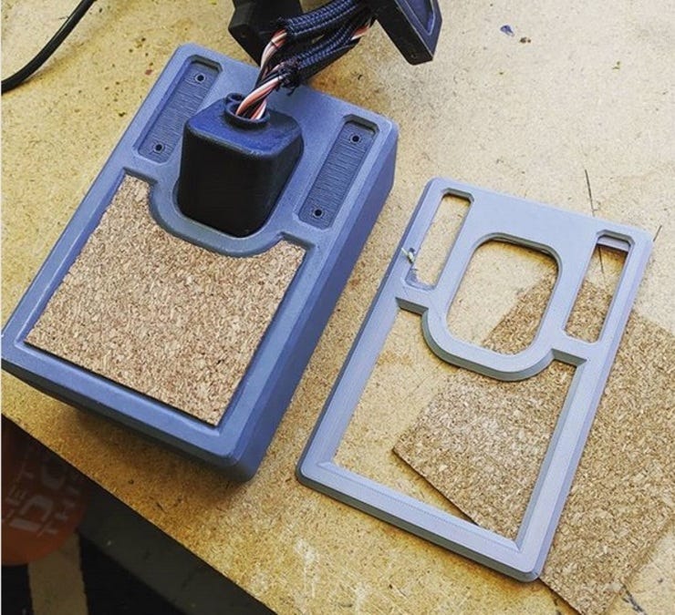 Creating a stencil from a shallow 3D print.