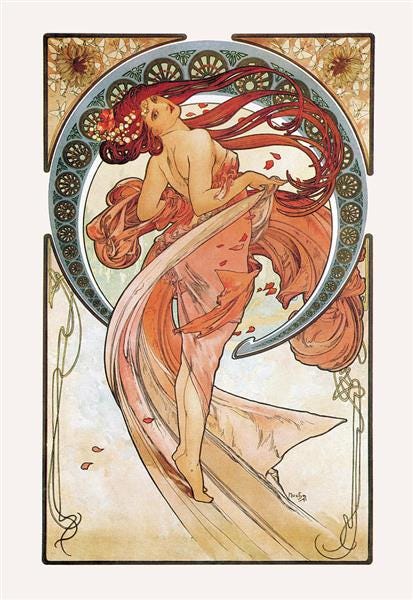 The Arts: Dance, 1898 - Alphonse Mucha - WikiArt.org