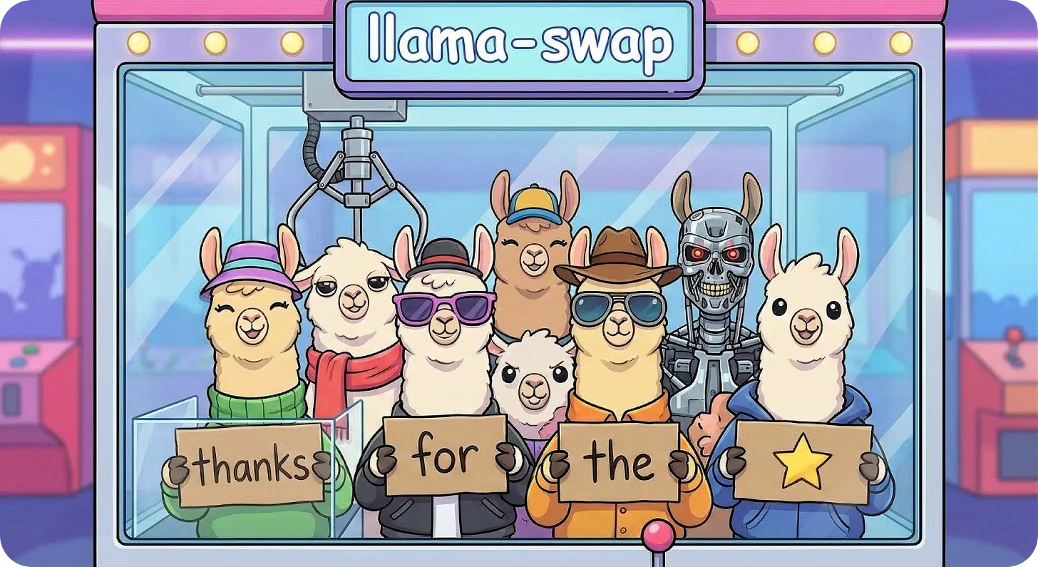 llama-swap header image llama-swap header image