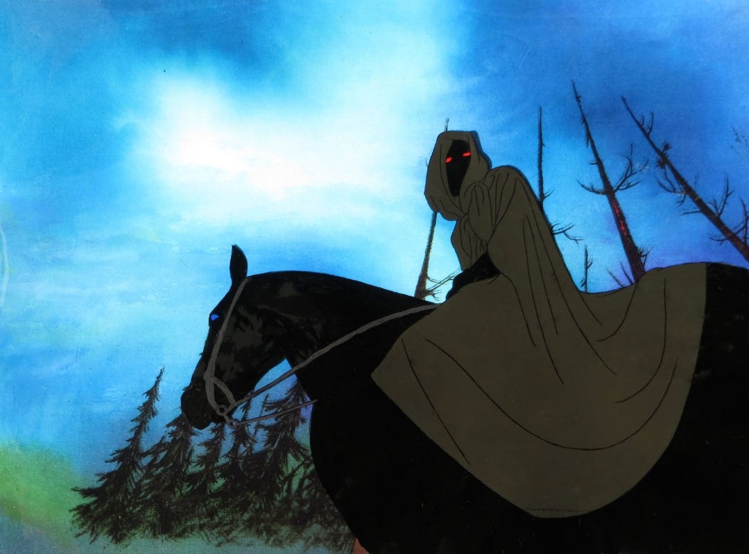 Nazgul from Ralph Bakshi's Lord of the Rings, in J. Hollon's Published  Pieces Comic Art Gallery Room