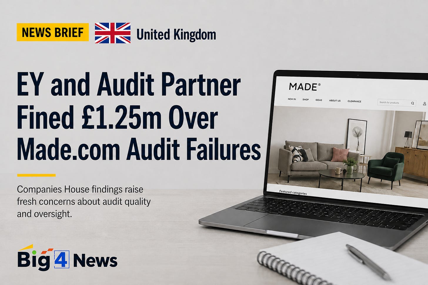 EY and Audit Partner Fined £1.25m Over Made.com Audit Failures