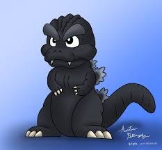 Fan Art - Chibi Godzilla Practice by GeekyAustin -- Fur Affinity [dot] net