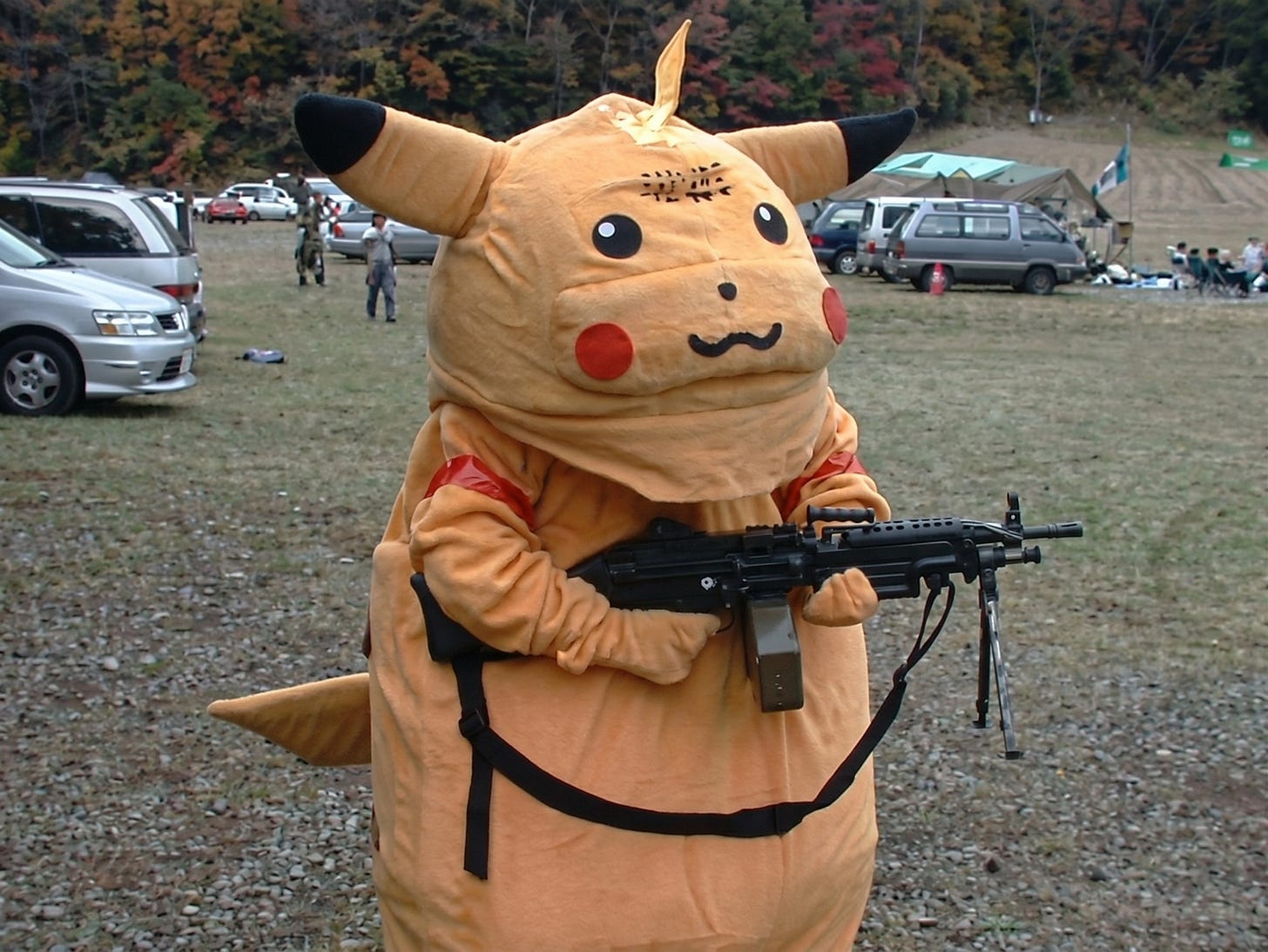No, Pikachu hasn't joined the army.