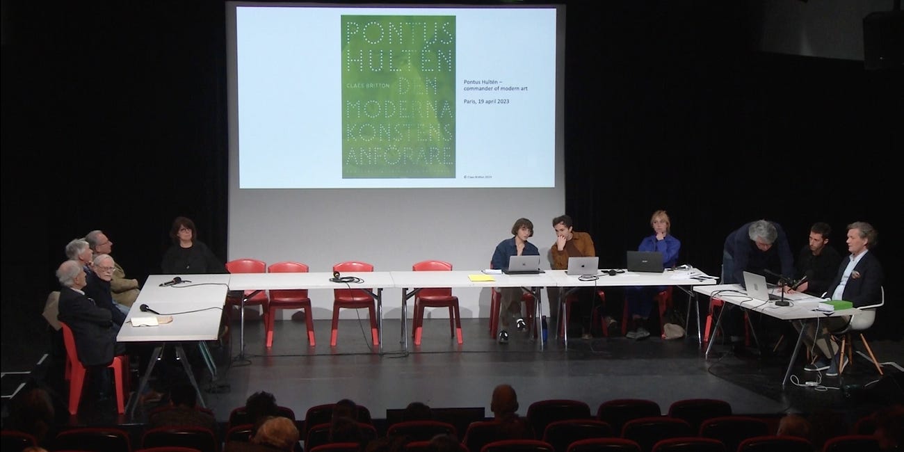 Pontus Hultén speach, Centre Pompidou Paris, 2023