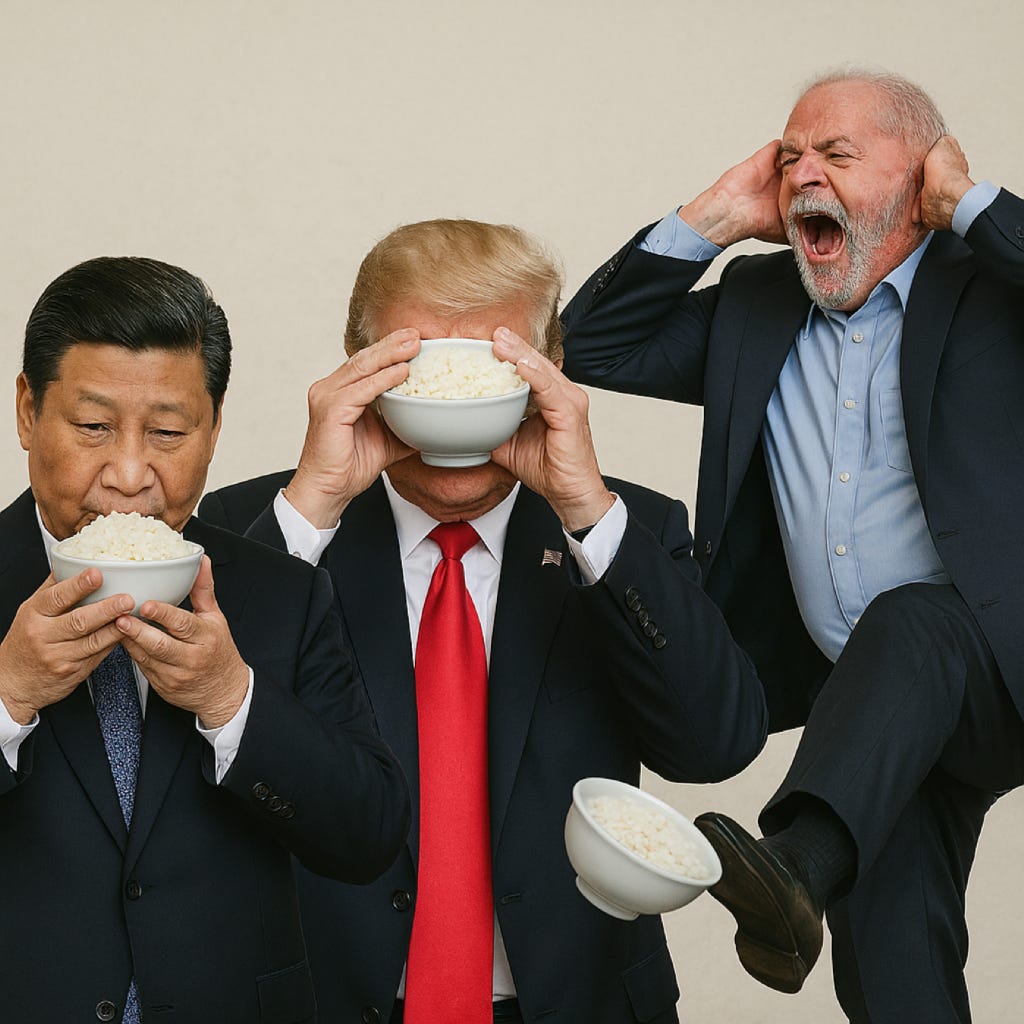 Pessoas de terno e gravata com a mão no rosto    O conteúdo gerado por IA pode estar incorreto.