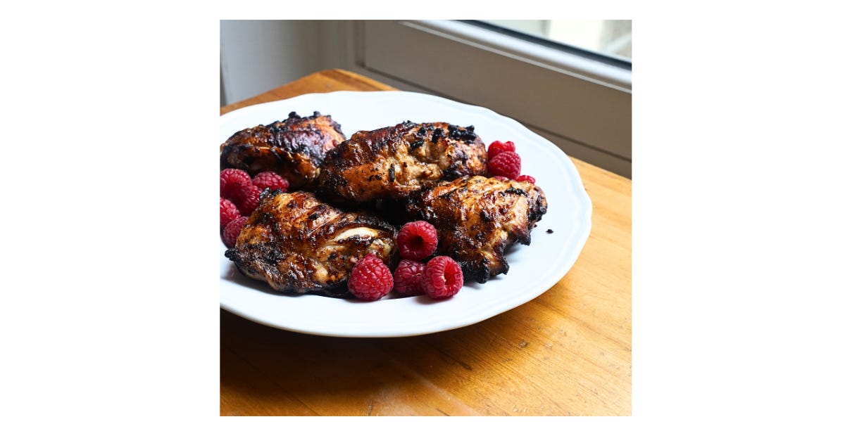 Marinated Raspberry Chicken Recipe Raspberry & Lemon Marinated Chicken Thighs