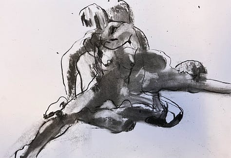 charcoal and crayons drawings — 2024-2025