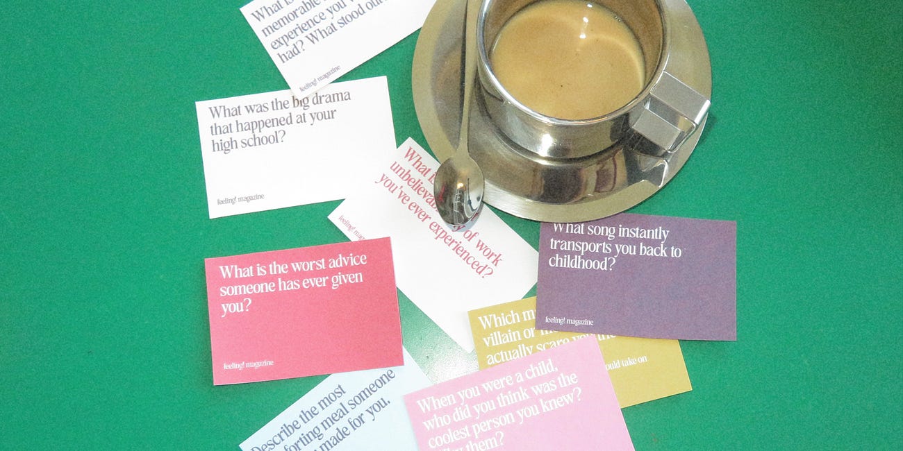 Dinner Party Conversation Cards
