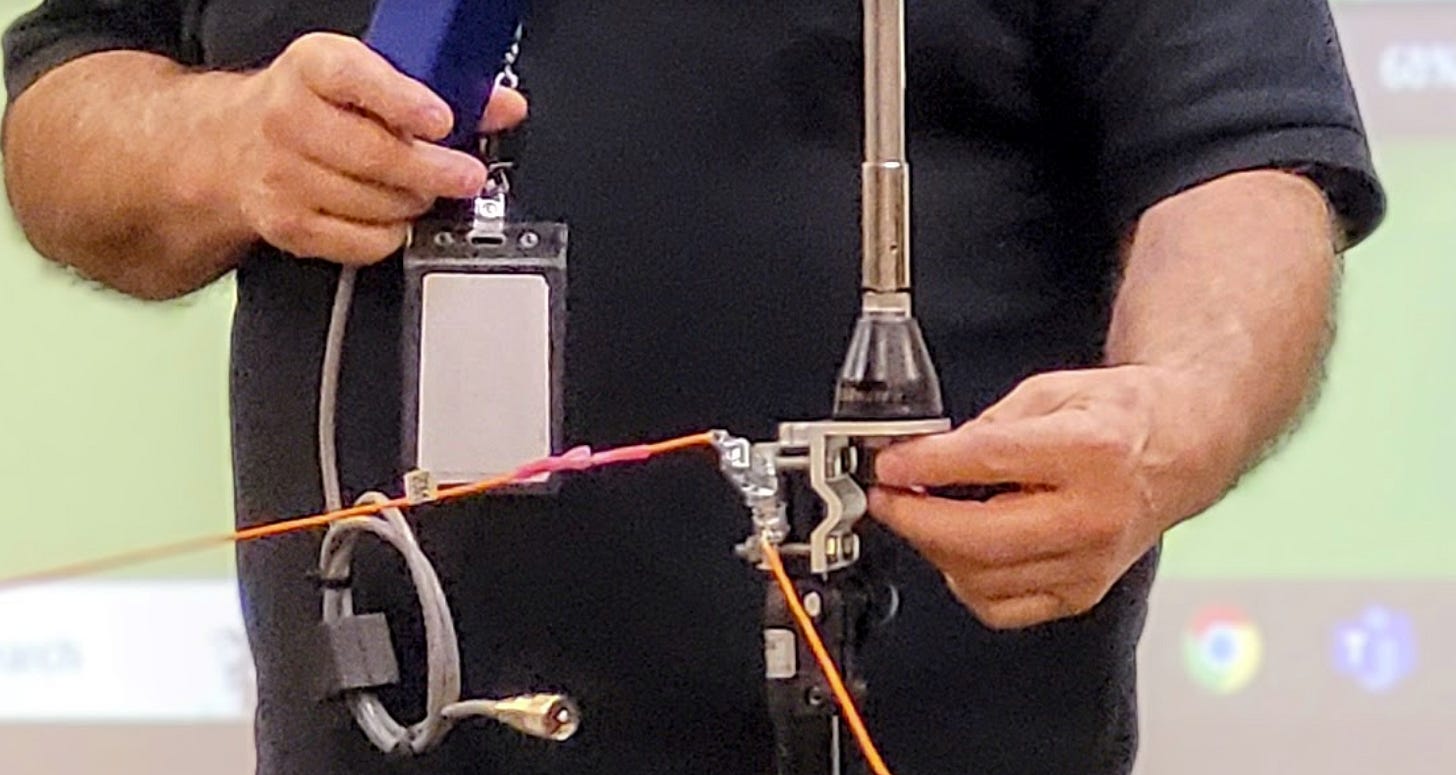 Mueller clips also attach radials to the antenna mount