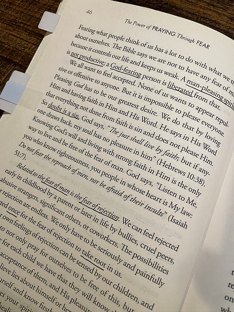 The Power of Praying through Fear Chapter 2 Annotations