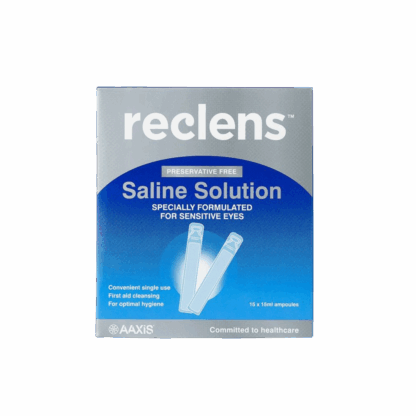 Reclens Normal Saline 15ml 15 Ampoules