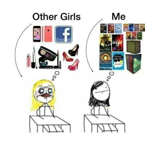 This may contain: two women sitting at a table with various items in front of them and the caption that says, outras mulhers eu