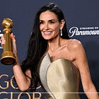 Demi Moore, the Oppenheimer of the 40-Inch Middle Part Bussdown, Is a Golden Globe Winner Now