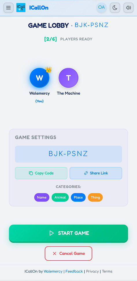 ICallOn Gameplay Screens
