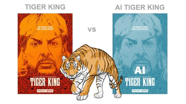 Tiger King vs. AI Tiger King