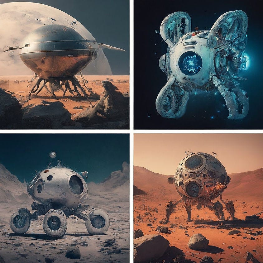 Various types of AI based robots with AI software