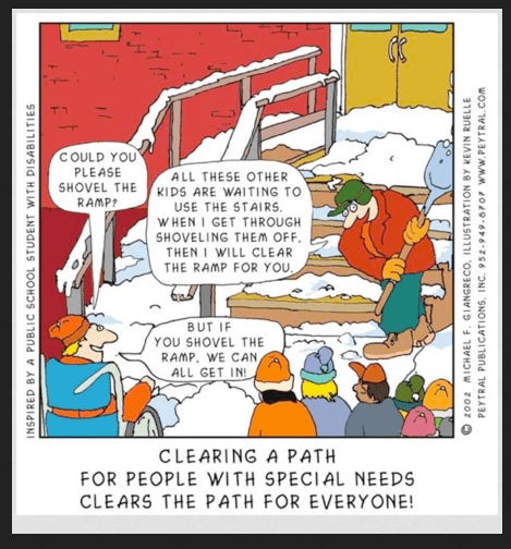 If you shovel the ramp, we can all get in!” – Michael S. Weller's Blog If you shovel the ramp, we can all get in!” – Michael S. Weller's Blog