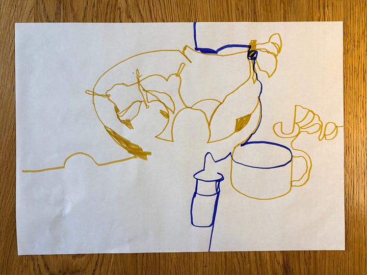hand drawn line drawing helen stephens