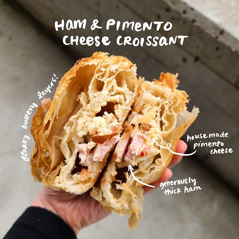 Wheatberry Bakeshop Ham & Pimento Cheese Croissant