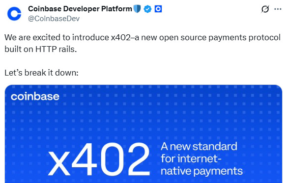 Coinbase Launches Open-Source Payment Forum x402
