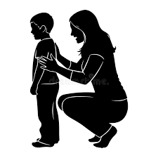 Madre E Hijo De La Silueta Ilustraciones Stock, Vectores, Y Clipart –  (17,664 Ilustraciones Stock)