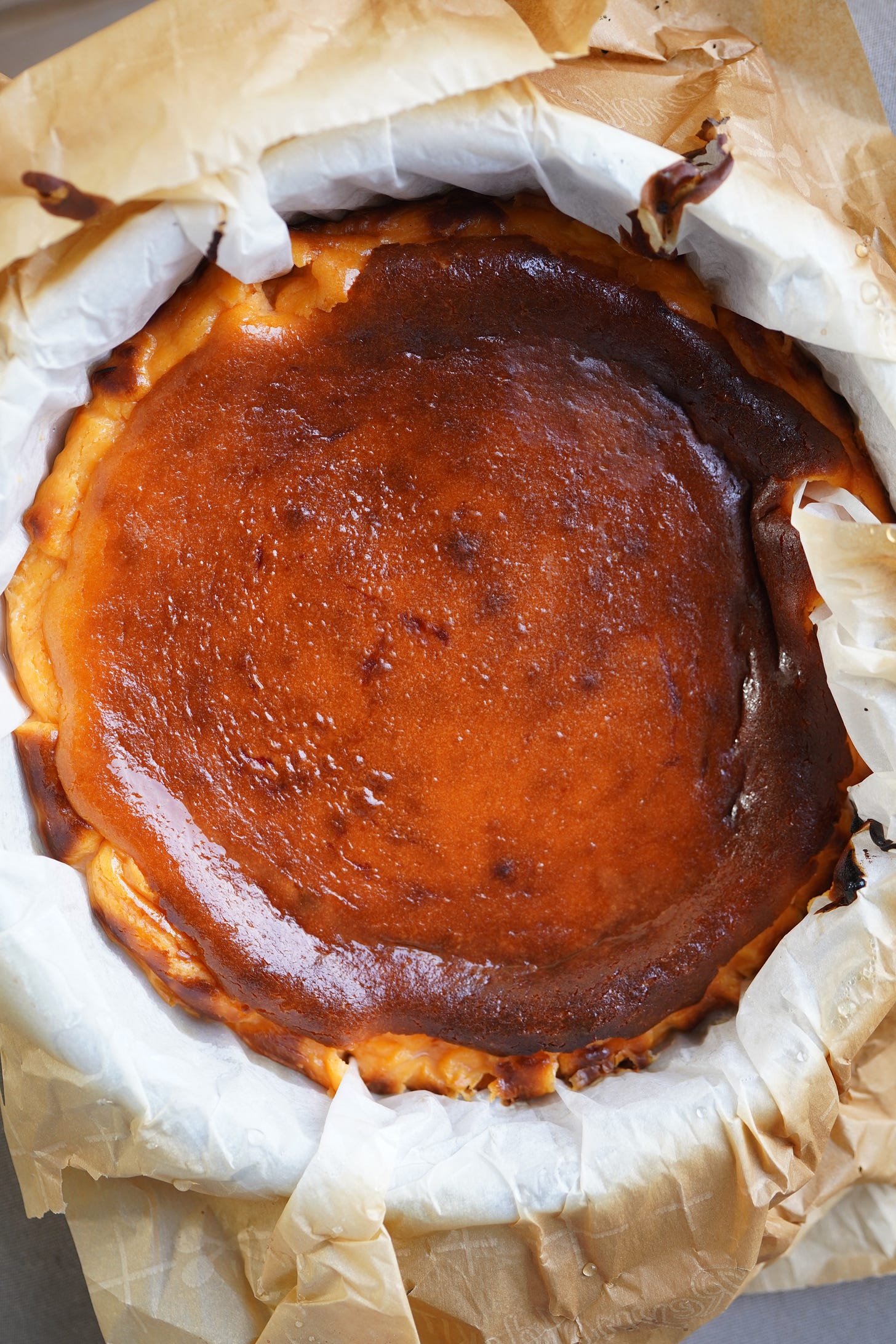 gochujang basque cheesecake