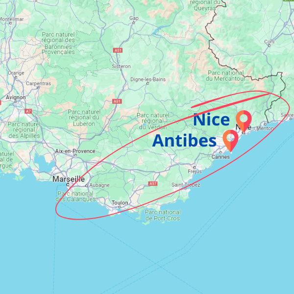Mapping the French Riviera - Antibes & Nice