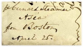 Docket giving directions for trans-Atlantic crossing