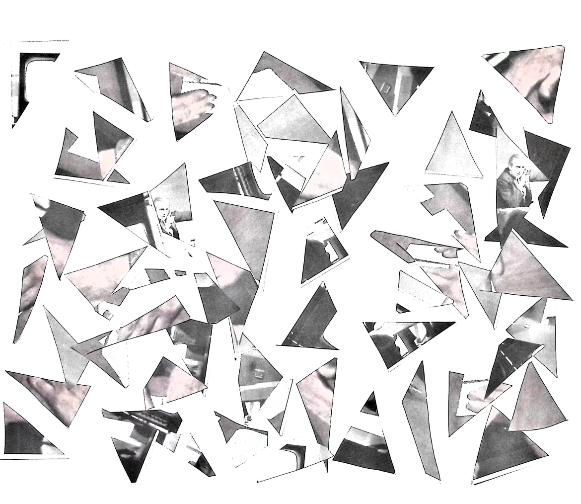 Burroughs and Engelbart images, in multitudes, cut and spread about.