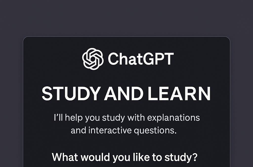 Special Edition: ChatGPT’s “Study and Learn”