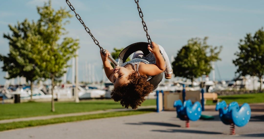 gray swing chair
