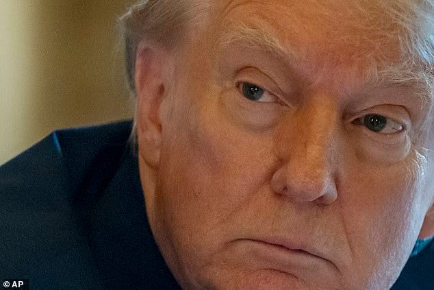 Trump's ear appeared to be normal after the bandages were removed Trump's ear appeared to be normal after the bandages were removed