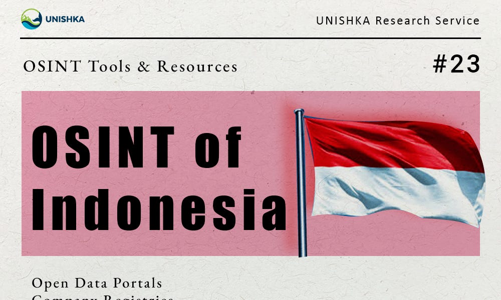 OSINT of Indonesia - by UNISHKA Research Service