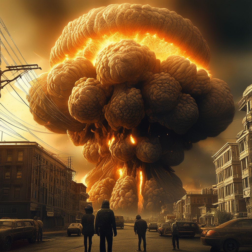 Prompt: nuclear explosion
, sf, intricate artwork masterpiece, ominous, matte painting movie poster, golden ratio, trending on cgsociety, intricate, epic, trending on artstation, by artgerm, h. r. giger and beksinski, highly detailed, vibrant, production cinematic character render, ultra high quality model