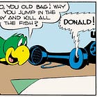 Donald Duck and a Parrot: Singapore Joe