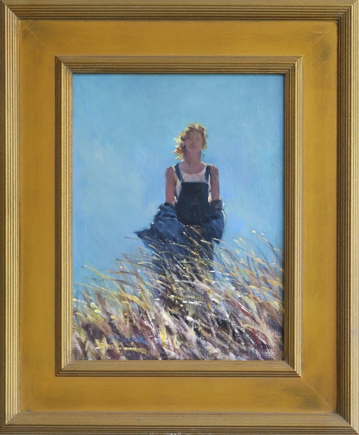 A painting of a person in a field

Description automatically generated