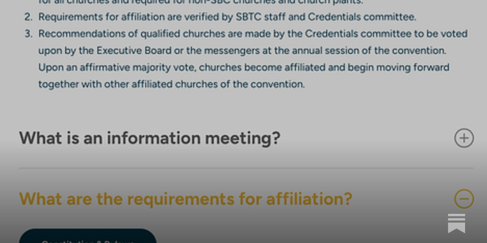 Did the Credentials Committee Fail SBTC Churches?
